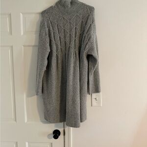 Free People Gray Cowl Neck Sweater